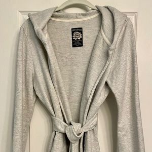 Lucky Brand Tie Waist Hoodie Sweatshirt